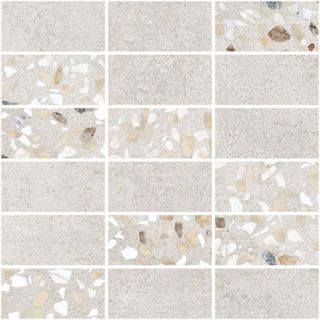 Vitra Rus Terrazzo-X мозаика Мозаичный Микс Светлый Лаппато R9 Ректификат 5*10