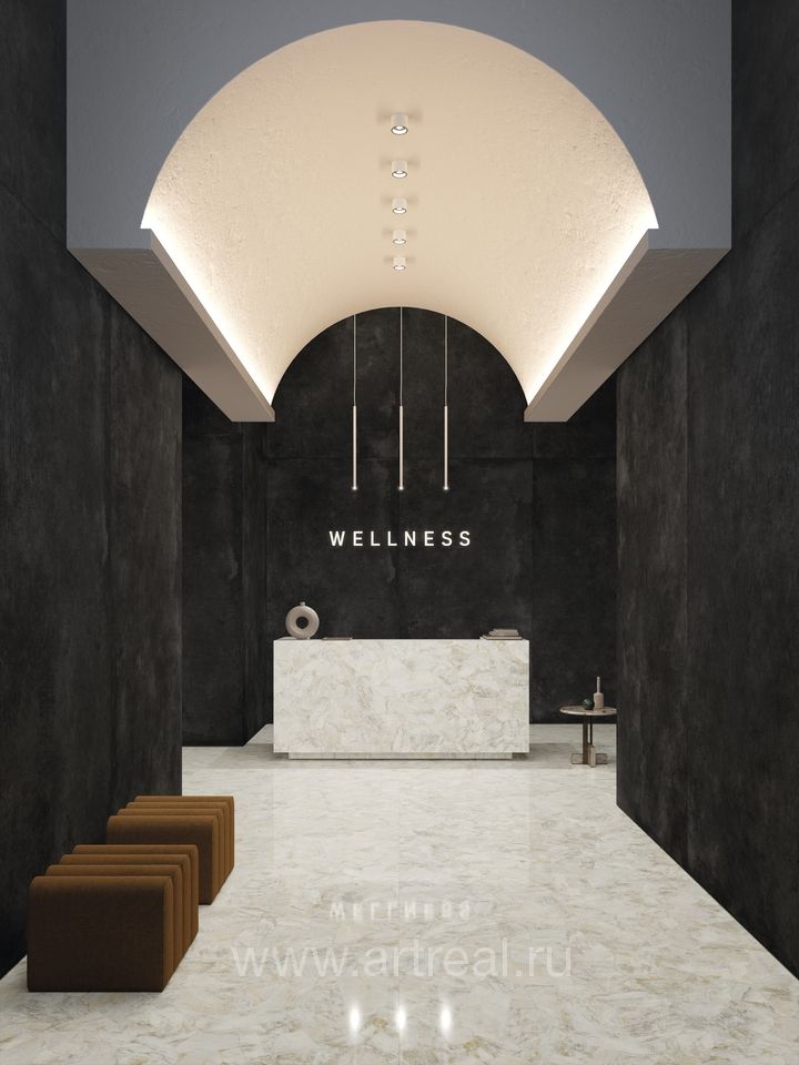 Керамогранит Ariostea Ultra Crystal Quartz в интерьере