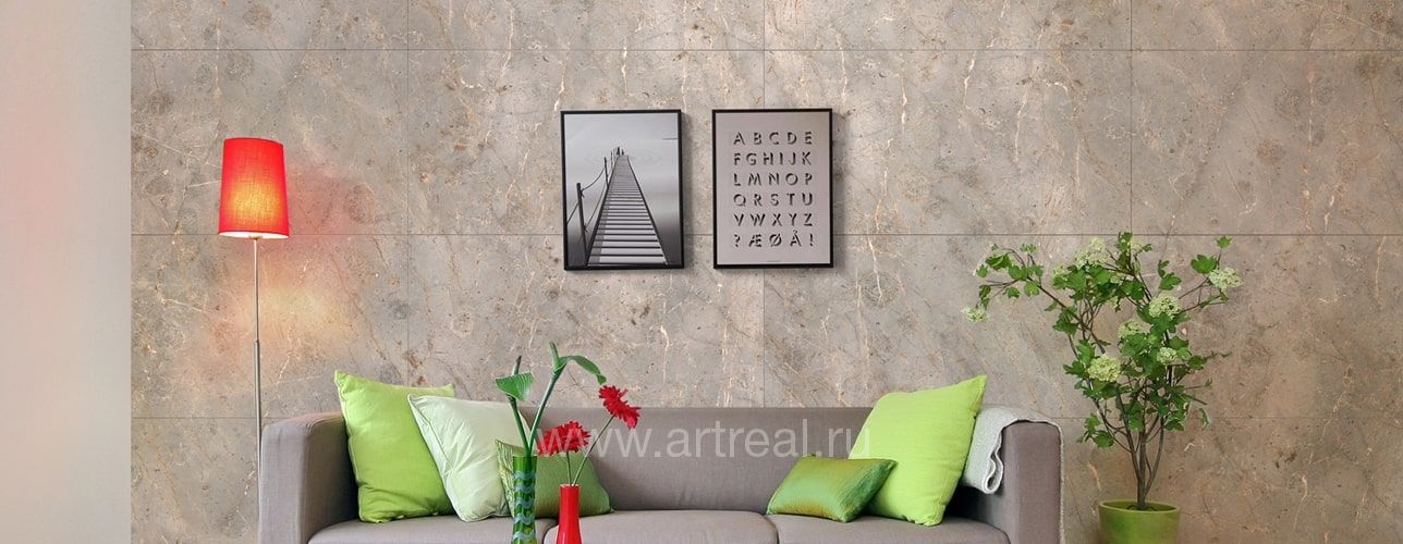 Керамогранит Idalgo Bardiglio в интерьере