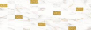 Laparet Aragon Декор мозаичный белый золото MM60157