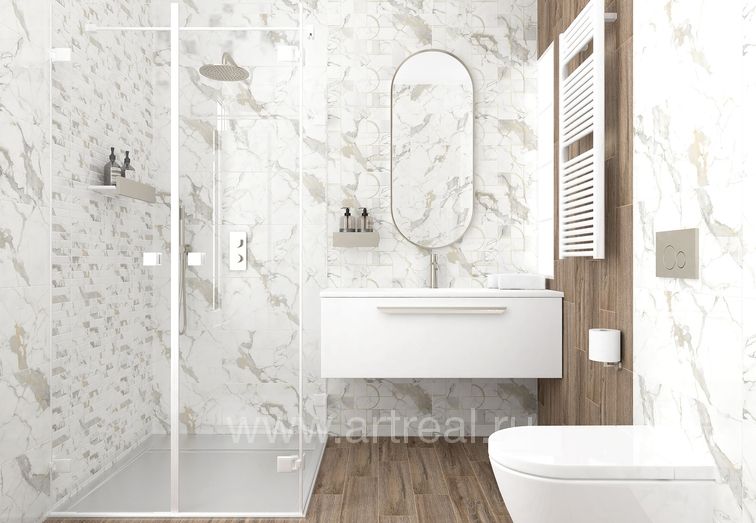 Керамическая плитка Laparet Laurel в интерьере