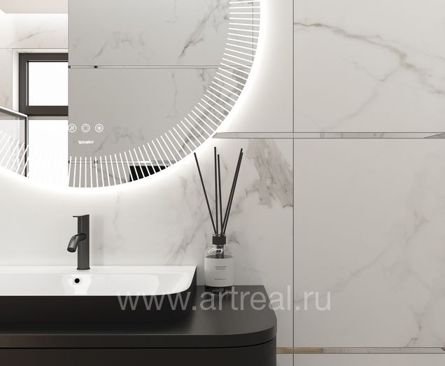 Керамогранит Laparet Calacatta Royal в интерьере