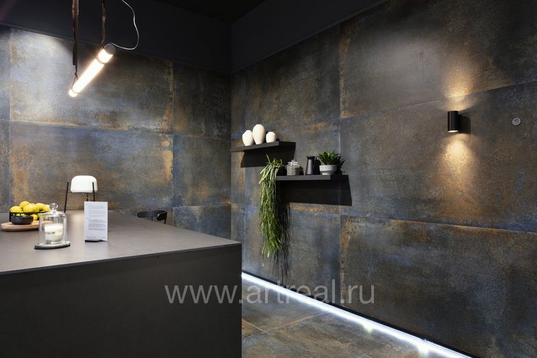Керамогранит Museum Iron 4D в интерьере