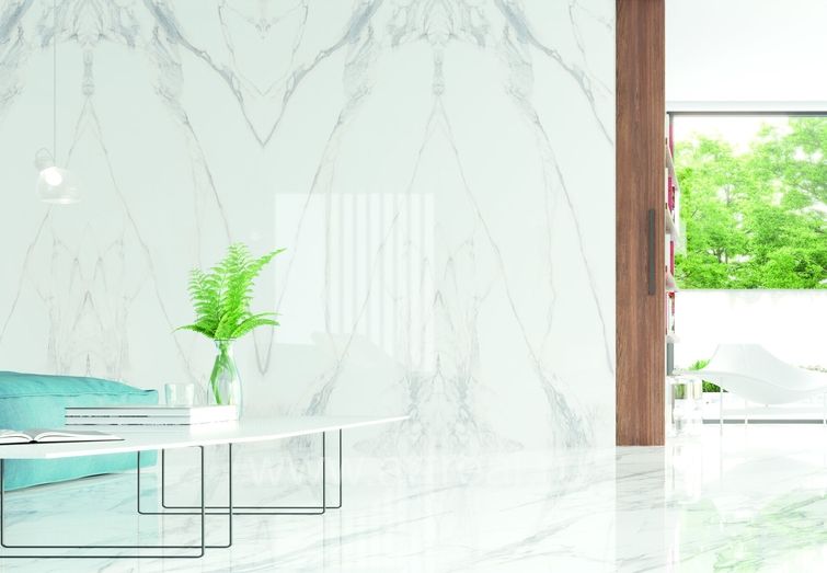 Керамогранит Museum Calacatta 4D в интерьере