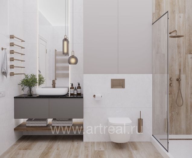 Керамогранит Laparet Diadem White в интерьере