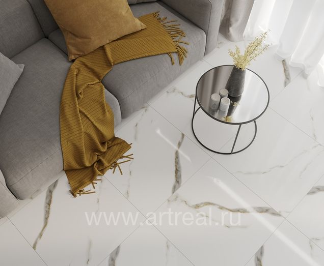 Laparet Golden White Statuario Керамогранит Laparet Golden White Statuario в интерьере