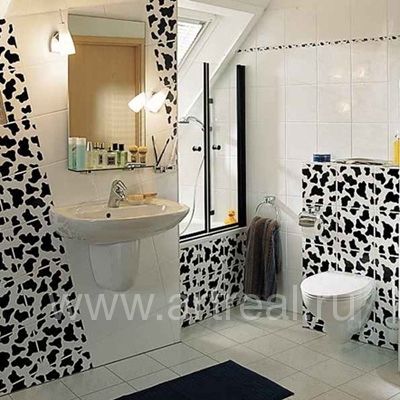 интерьер коллекции керамической плитки MOOOH