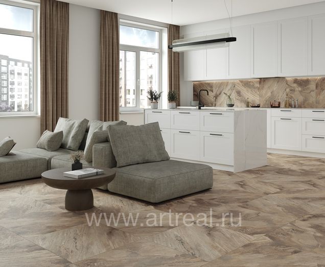 Laparet Miranda Brown Керамогранит Laparet Miranda Brown в интерьере