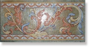 Epoca Aragon бордюр Fascia Verde 33*16