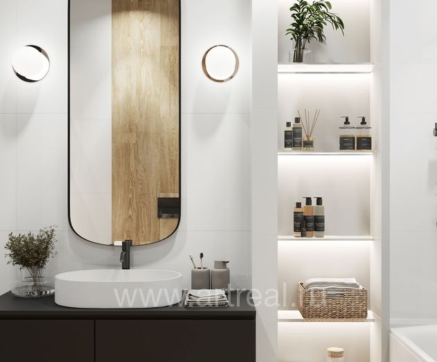 Laparet Super White Керамогранит Laparet Super White в интерьере