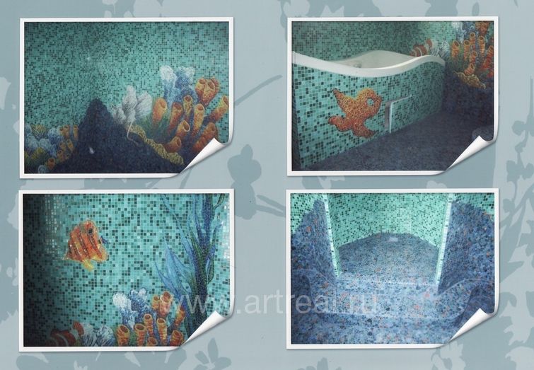 Мозаика Alzare mosaic Base 20 в интерьере