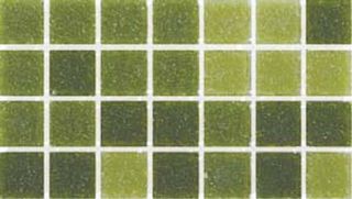 Alzare mosaic Смеси мозаика dark-green 32.7*32.7