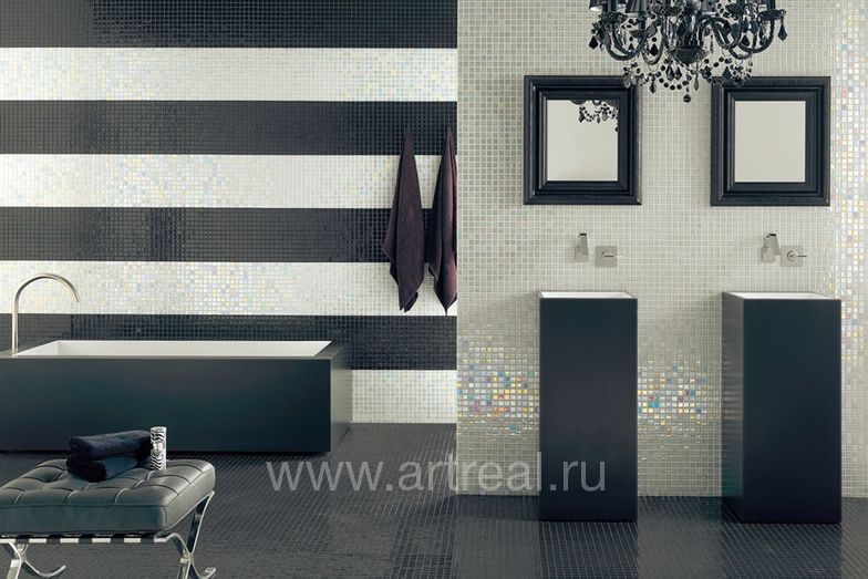 Vidrepur Titanium Мозаика Vidrepur Titanium в интерьере