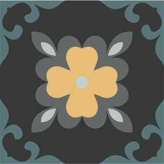 APE Ceramica Dahlia керамогранит Dahlia Night 15*15