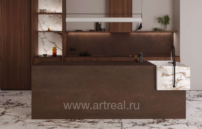 Museum Metal 4D Elevate Керамогранит Museum Metal 4D Elevate в интерьере