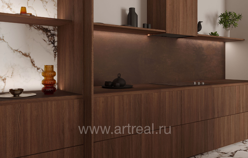 Museum Metal 4D Elevate Керамогранит Museum Metal 4D Elevate в интерьере