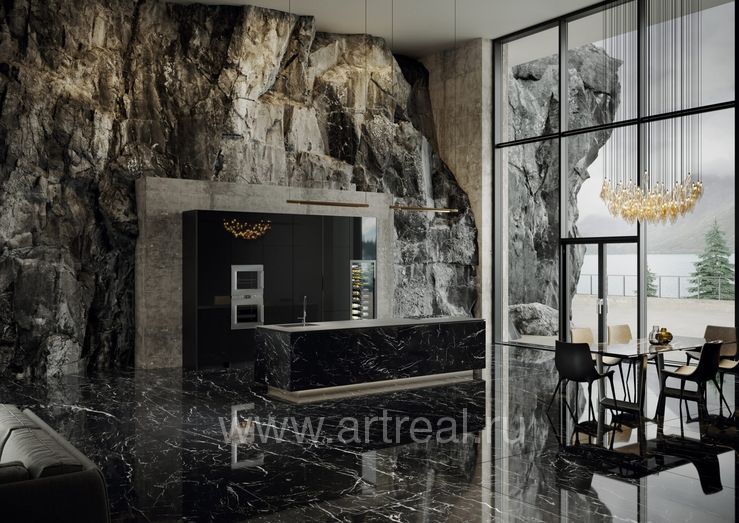 Керамогранит Tagina Marquina в интерьере