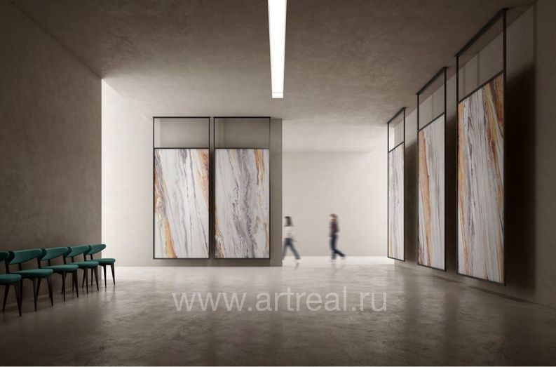 Керамогранит FMG MaxFine Liquid Cosmo в интерьере