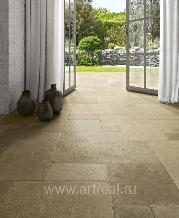 Керамогранит Cerdomus Effetto Pietra Di Ostuni в интерьере