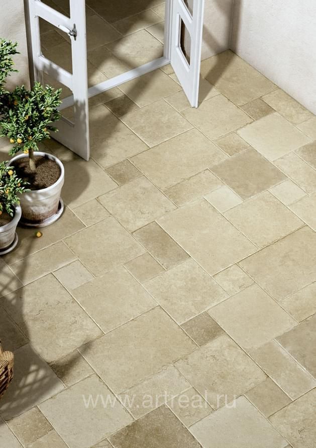 Керамогранит Cerdomus Effetto Pietra Di Ostuni в интерьере