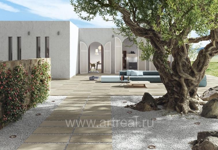 Керамогранит Cerdomus Effetto Pietra Di Ostuni в интерьере