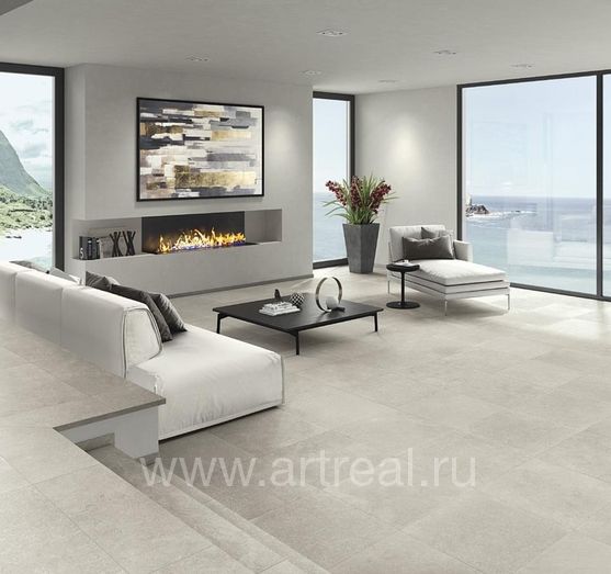 Керамогранит Cerdomus Effetto Pietra Di Ostuni в интерьере