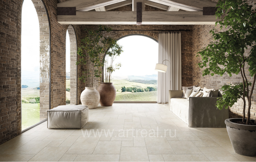 Керамогранит Cerdomus Jerusalem Stone в интерьере