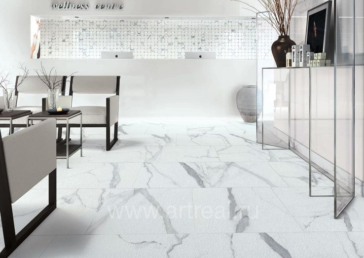Керамогранит Cerdomus Statuario Bianco в интерьере