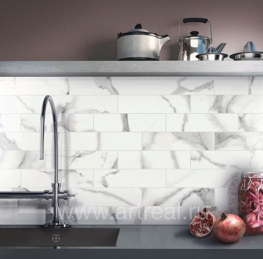 Керамогранит Cerdomus Statuario Bianco в интерьере