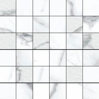 Cerdomus Statuario Bianco Mosaico 4,7x4,7 Bianco Naturale