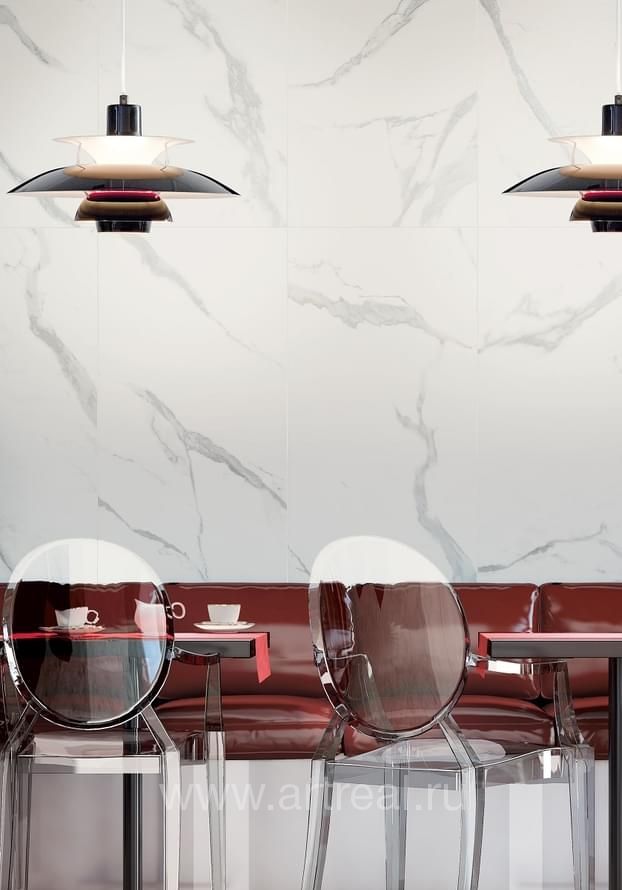 Керамогранит Cerdomus Statuario Puro в интерьере