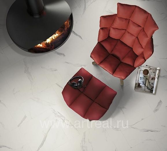 Керамогранит Cerdomus Statuario Puro в интерьере