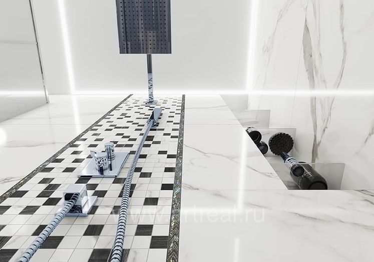 Керамогранит Cerdomus	Extremewhite в интерьере