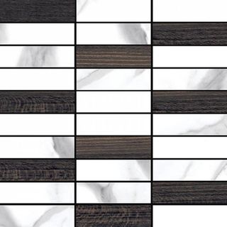 Cerdomus	Extremewhite мозаика Mosaico Statuario Fl Brick Mix Brown 30*30
