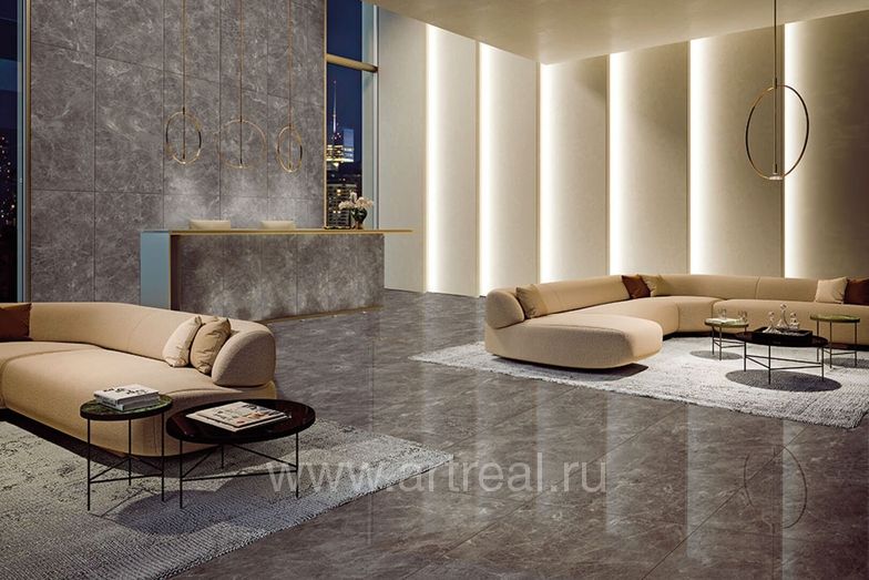 Керамогранит Leopard Umbra в интерьере