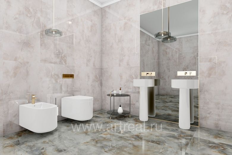 Керамогранит Leopard Fog в интерьере