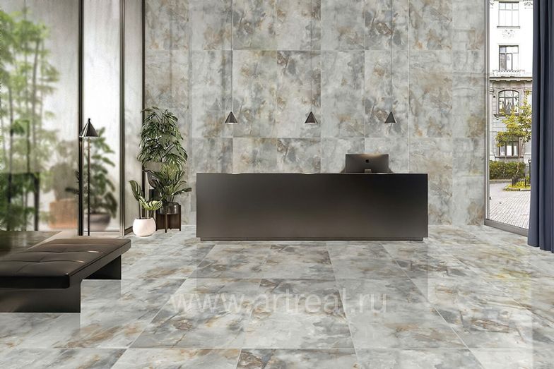 Керамогранит Leopard Fog в интерьере