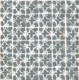 ABK Poetry Decor керамогранит Stamp Paint Verdigris Nat 20*20*6