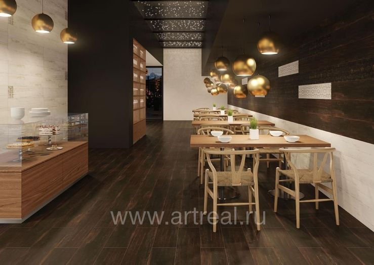 Vitra Royalwood Керамогранит Vitra Royalwood в интерьере