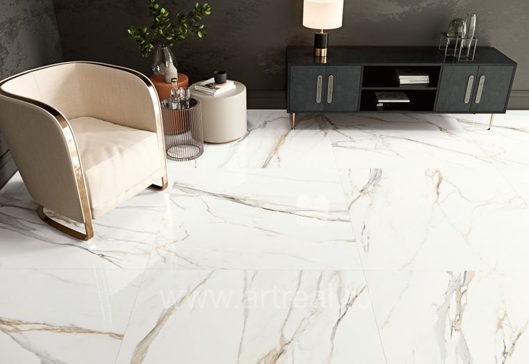 Керамогранит Grespania Calacata & Cuarzo Reno в интерьере