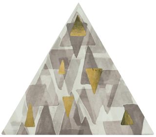 Petracer's Triangolo Impressioni Oro Su Grigio