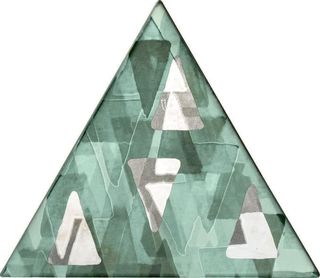 Petracer's Triangolo Impressioni Platino Su Verde