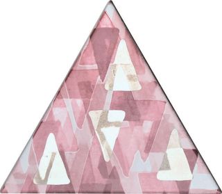 Petracer's Triangolo Impressioni Platino Su Rosa