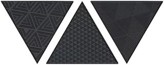 Petracer's Triangolo декор Vibraziono Nero Matt 17*17