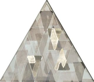 Petracer's Triangolo Impressioni Platino Su Grigio