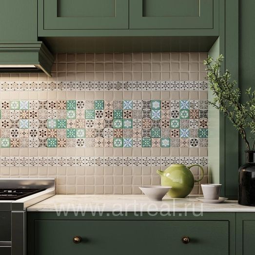 Мозаика Kerama Marazzi Анвер в интерьере