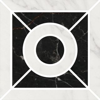 Kerama Marazzi Фрагонар декор Декор Фрагонар Наборный Белый 9.9*9.9