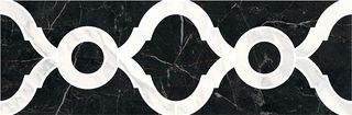 Kerama Marazzi Фрагонар бордюр Бордюр Фрагонар Наборный Чёрный 9.9*30