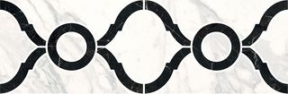 Kerama Marazzi Фрагонар бордюр Бордюр Фрагонар Наборный Белый 9.9*30