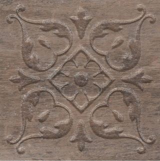 Kerama Marazzi Браш Вуд вставка Вставка Браш Вуд Коричневый Тёмный 9.9*9.9*8